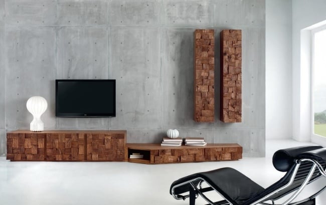 shelving system Living skando wooden furniture Domus arte