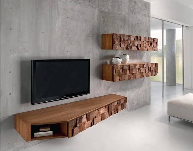Wall shelves cabinet skando wooden furniture Domus arte