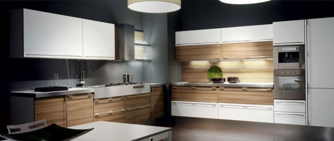 white kitchen cabinets modern designer kitchen from MITON
