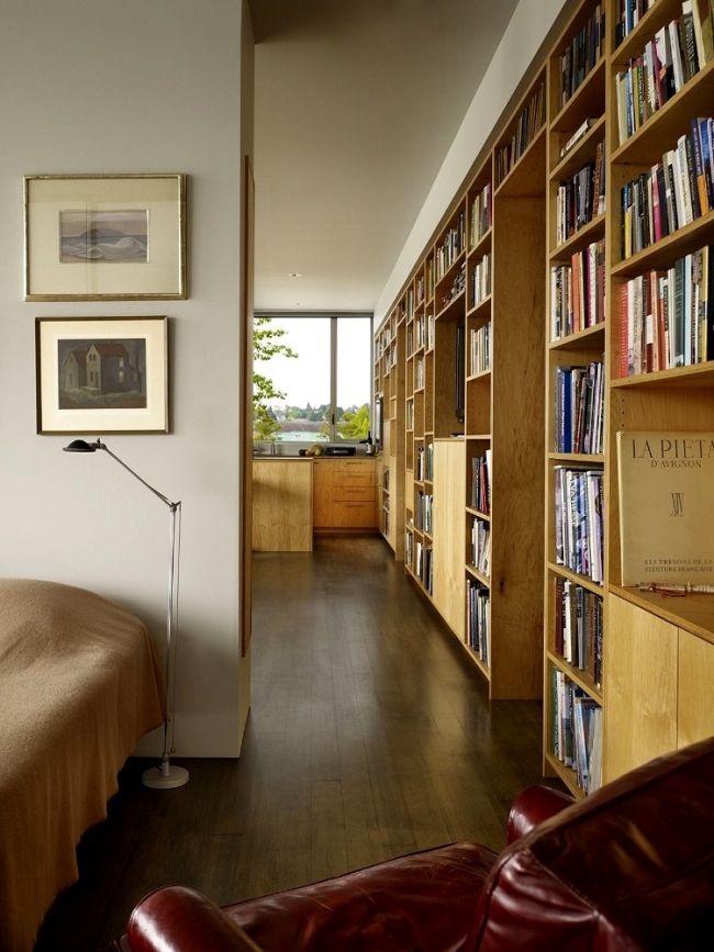  bright natural wood Ideas for modern home library 