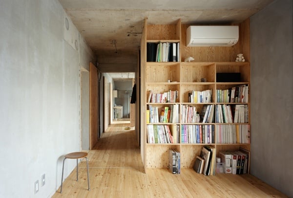 plywood interior fitting contrast sight walls Junpei Nousaku