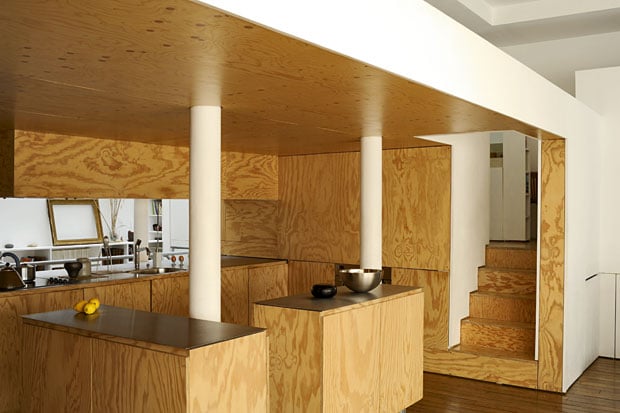  Plywood innenausbau kitchen paneling Karine Chartier Corbasson 
