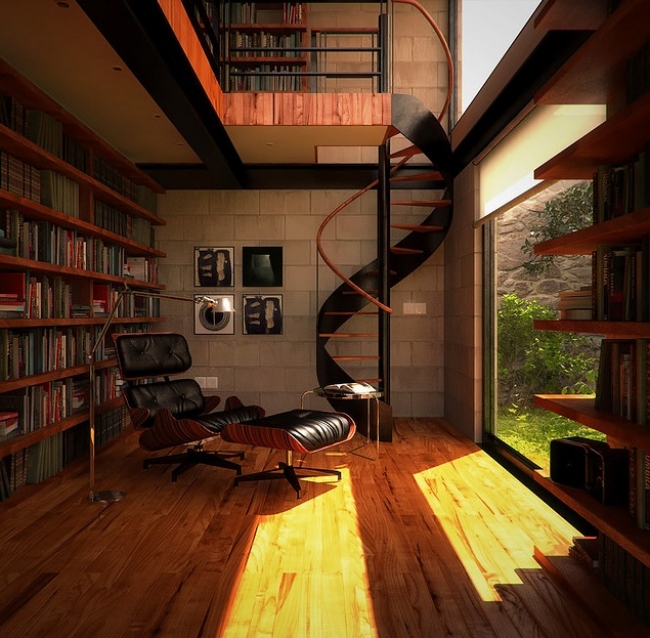  Stairs rotary molding ideas for home library 