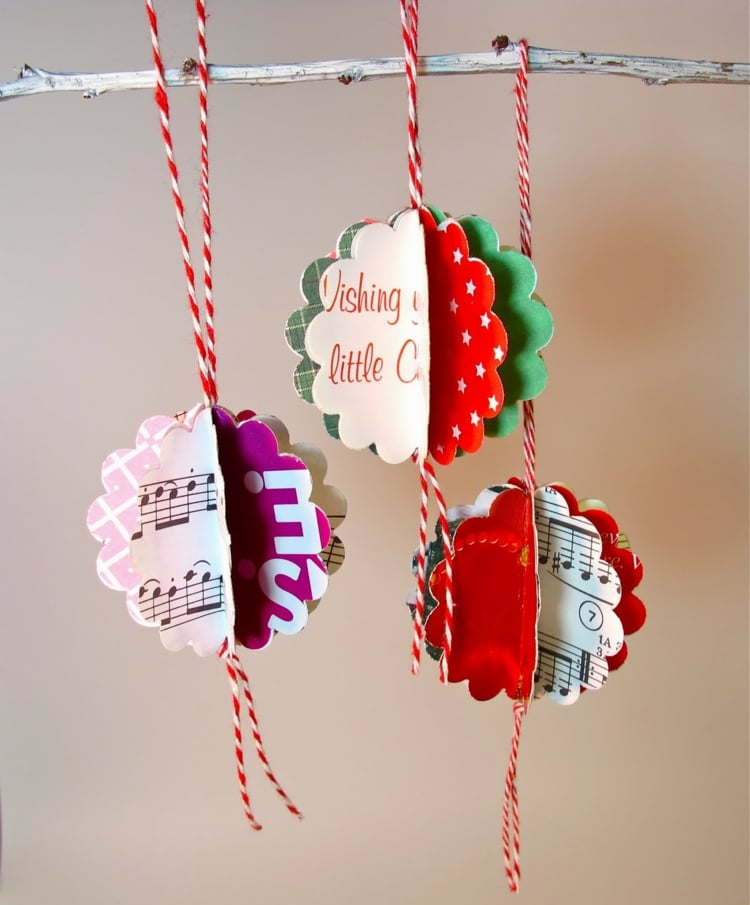 Weihnachtsbasteln mit Papier – Upcycling Ideen für ...