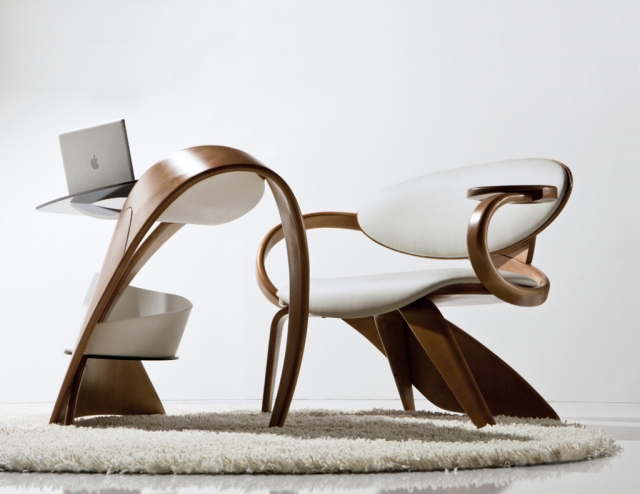 Moderne Design-Möbel aus Holz - Exklusive Rundungen und Finesse