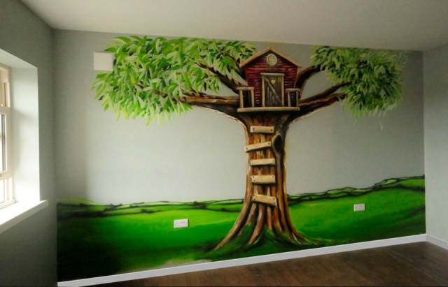 Baum Malen Wand Kinderzimmer