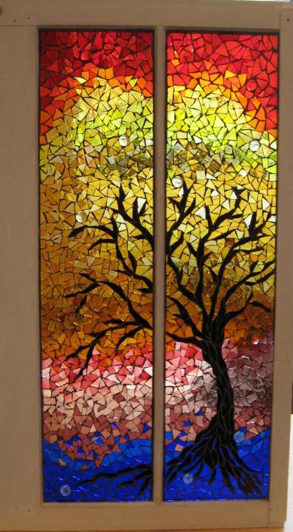 Mit Kindern Fensterbilder im Herbst basteln und malen