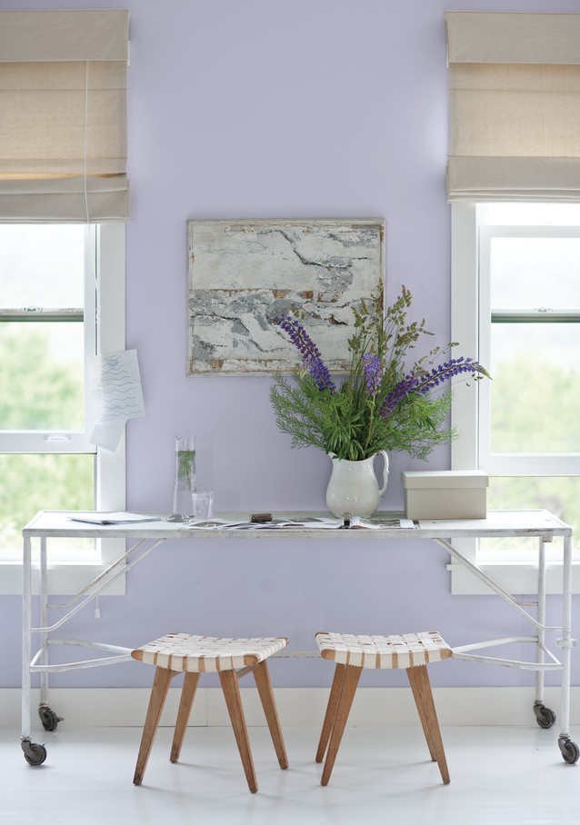 Wandgestaltung mit lila Farbe: 25 moderne Interieur-Bilder