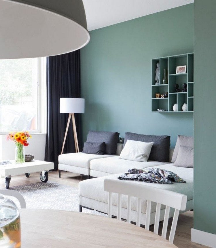 Trendige Farben für die Wohnzimmerwände – 25 Ideen
