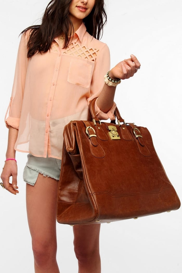 Urban Outfitters Ledertasche in Cognac Farbe