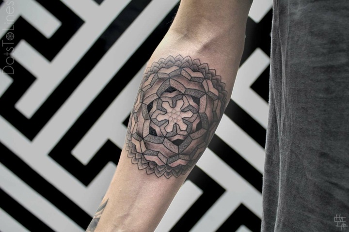 Maori Tattoos für Männer für den Unterarm /Innenseite/