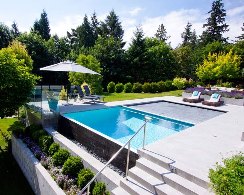 Gartengestaltung pool beispiele – Schwimmbad und Saunen