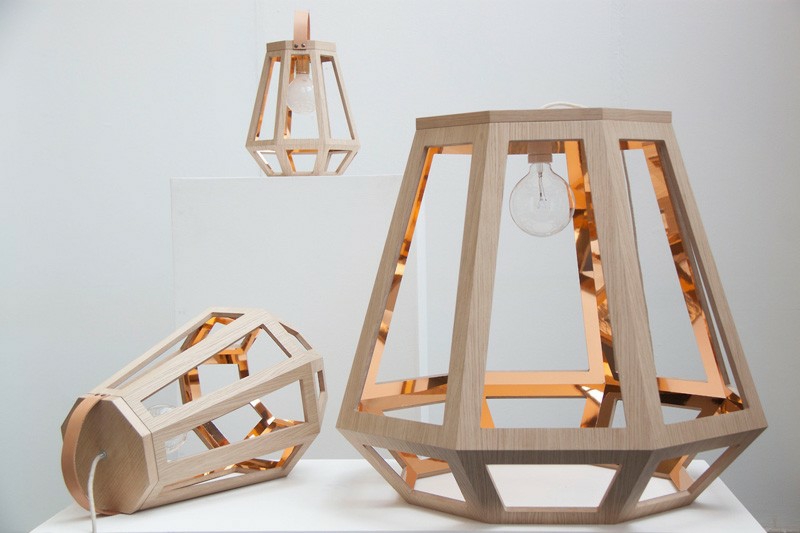 Lampen Design aus Holz "ZUID" inspiriert von Bergbaulampen
