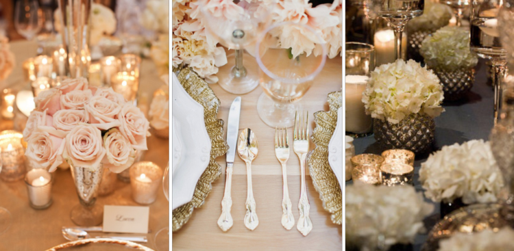 Tischdeko zur goldenen Hochzeit - 25 Anregungen fürs Fest