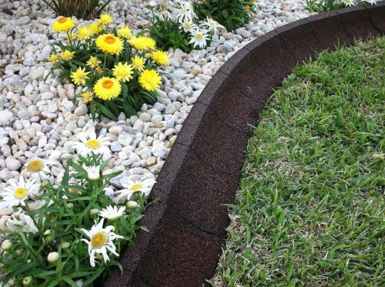 Rasenkante im Garten gestalten - Eine Auswahl an Materialien