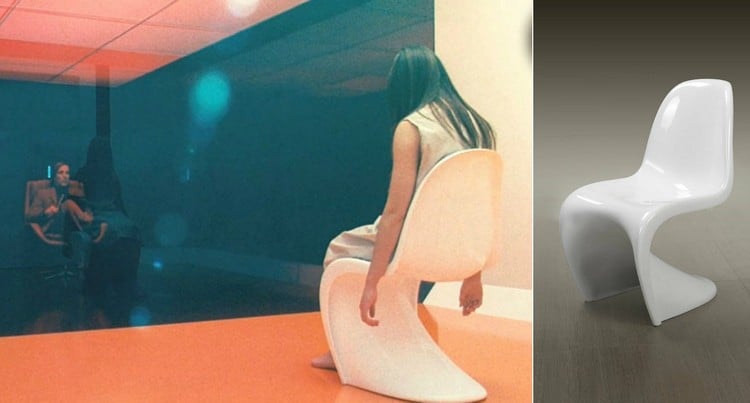 designklassiker-möbel-panton-stuhl-außergewöhnliche-form-weiß-film