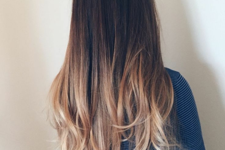 Ombre Haare F Rben Ideen F R Ombre Blond Br Nett Und Bunte Farben