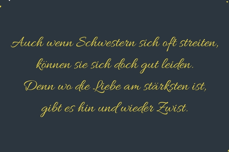 Schwester Spr Che Lustige Zitate Und Weisheiten Ber Geschwister