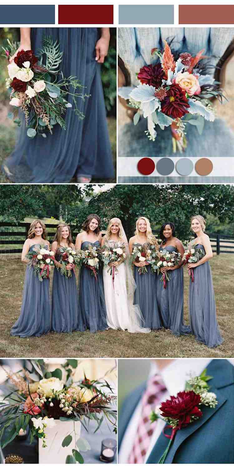Hochzeitsfarben 2019: Diese 10 Farben werden im Trend liegen!