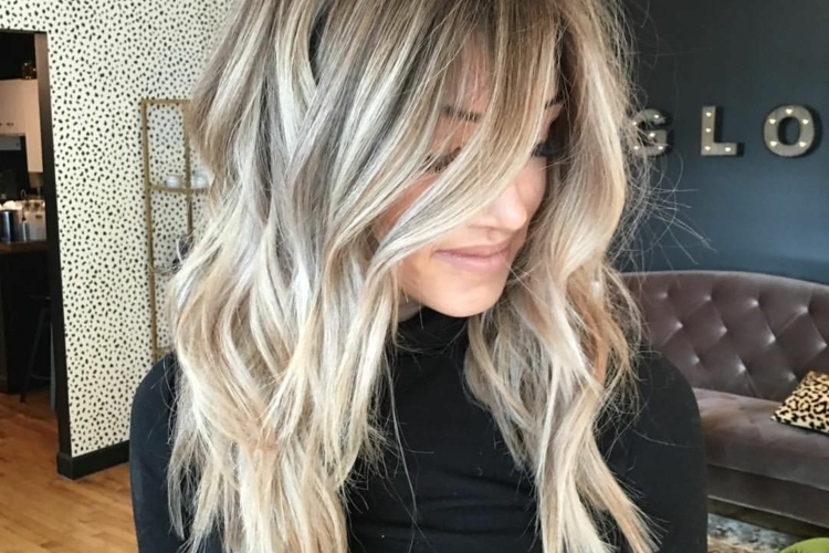 Blonde Haare mit dunklen Strähnen 35 Ideen und Pflegetipps