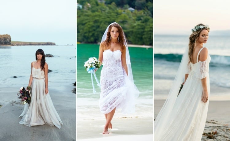 Das perfekte Brautkleid zur Strand Hochzeit finden Sie mit diesen ...