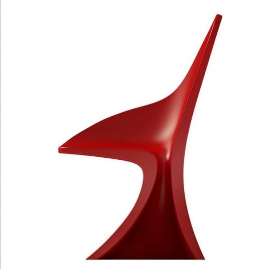 Asymmetrischer Stuhl von CASAMANIA -rot