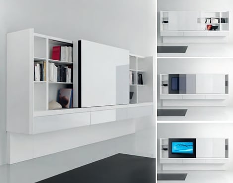Moderne Bücherregale und Büffets - weiß