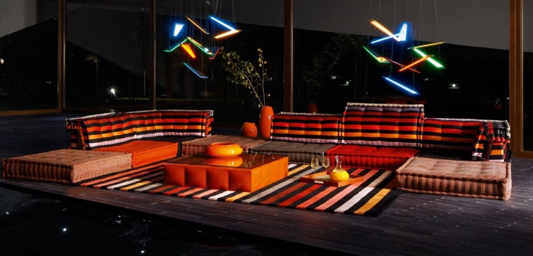 Couture Möbel -designermoebel-sitzmpoebel-couch-orange-schwarz