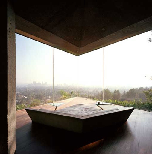 minimalistische Inneneinrichtung - ein Glashaus in Kalifornien