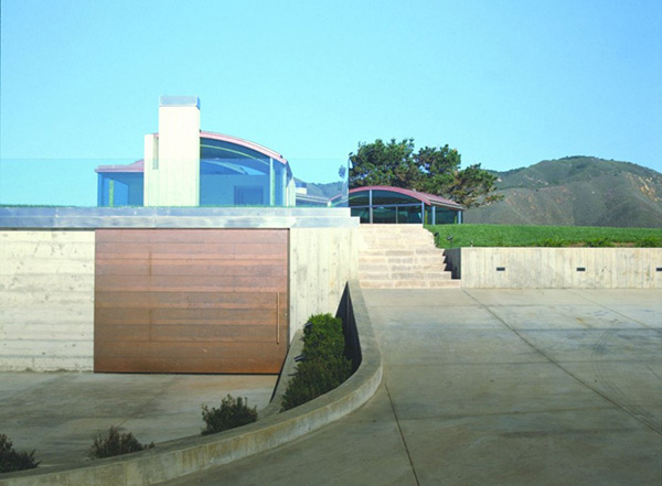 Glashaus - moderne Architektur in Kalifornien - von außen
