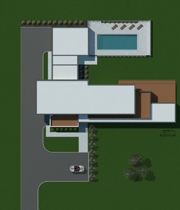 modernes minimalistisches Haus in Kanada
