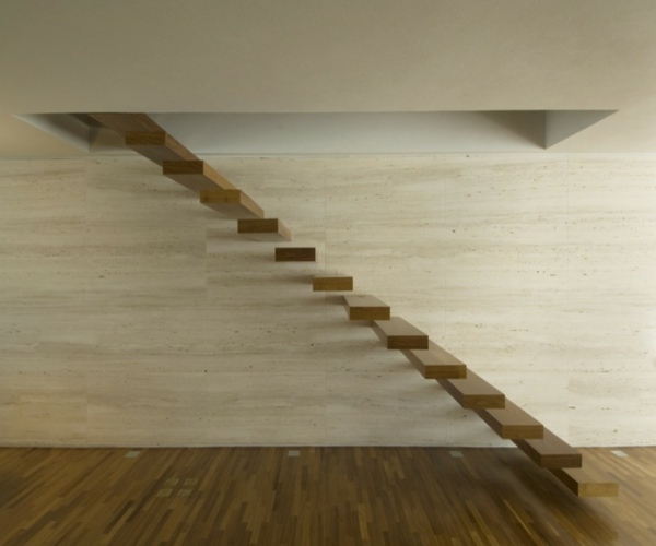 minimalistische Architektur - ein modernes Treppenhaus
