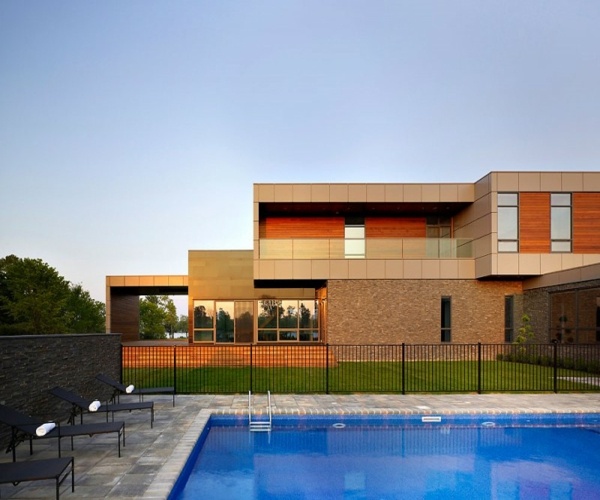 interessante minimalistische Architektur - Schwimmbad