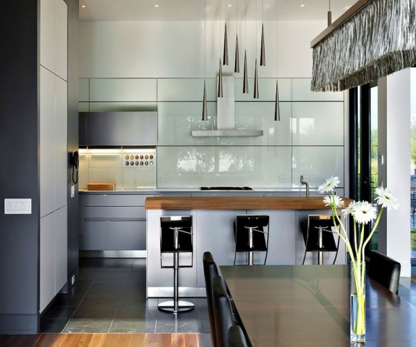 elegante minimalistische Inneneinrichtung - Küche