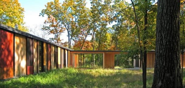 Interessante Designidee - Holzhaus im Wald