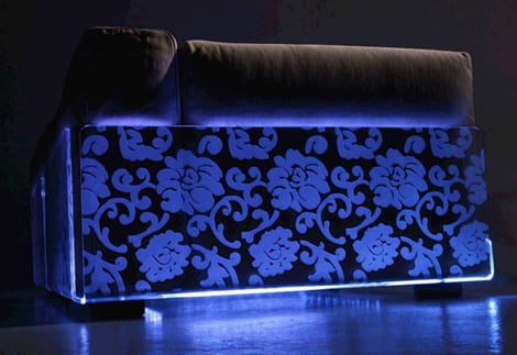 LED beleuchtetes Sofa von Colico - blumen