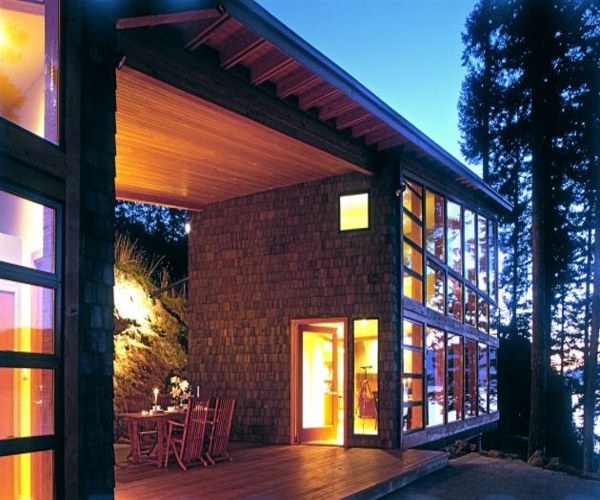modernes Außendesign Fassade Holzvilla