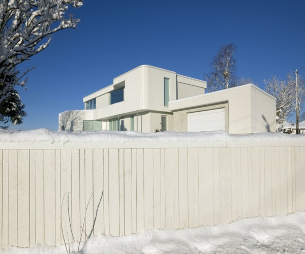 moderne minimalistische Architektur Fassade vorne
