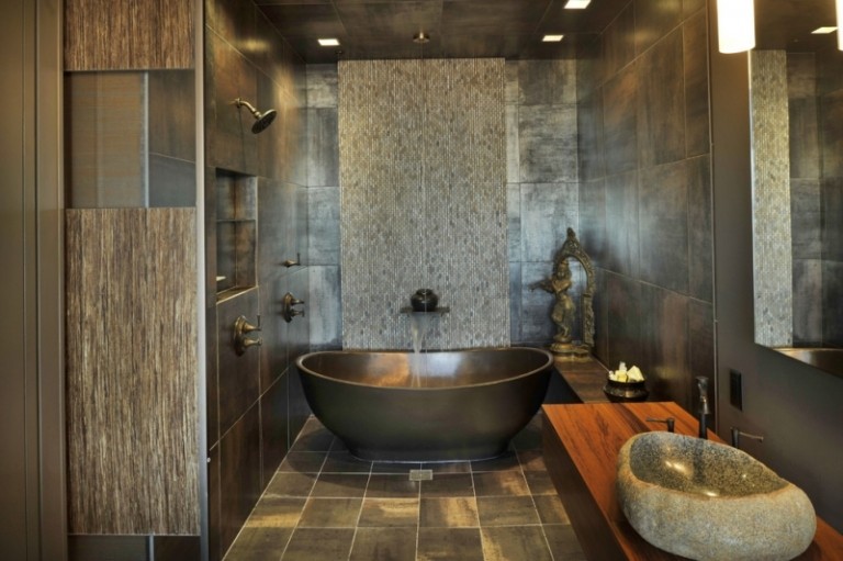 Luxus-Badezimmer-Design-Ideen-Kupfer-Badewanne-Wandfliesen