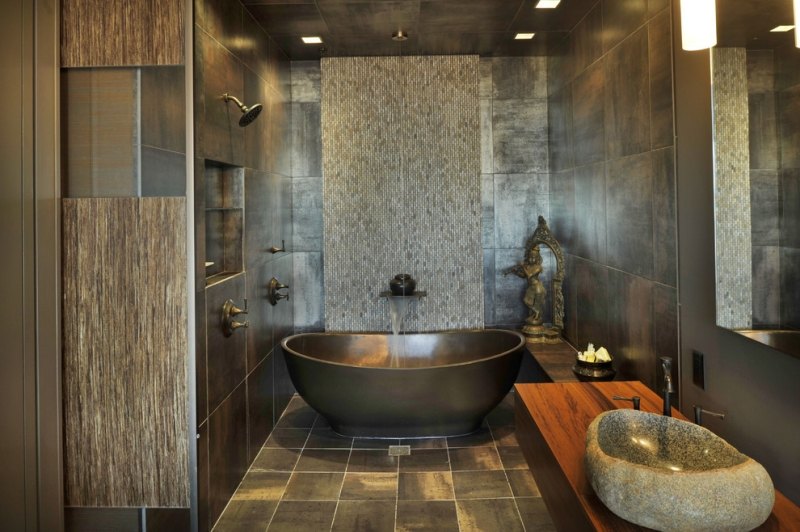 Luxus-Badezimmer-Design-Ideen-Kupfer-Badewanne-Wandfliesen
