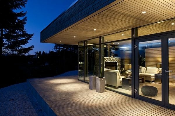 modernes Haus - Glasfassade