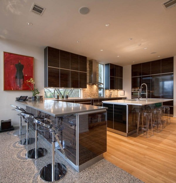 Passiv-Solarhaus in Texas - modernes Hausdesign - Küche
