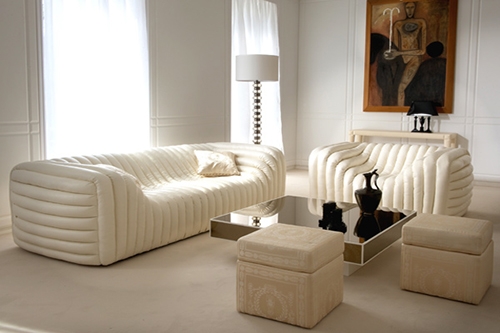 Polyurethane-Sofa von Versace im Wohnzimmer