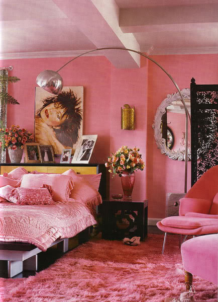 Rosa Schlafzimmer von Betsey Johnson
