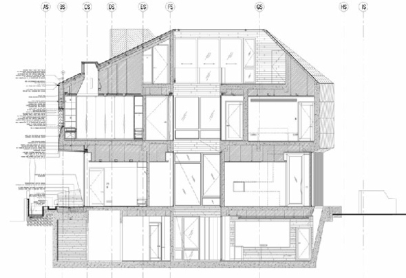futuristisches Haus von Pencil- plan