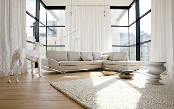 minimalistisches Innendesign - modernes Wohnzimmer