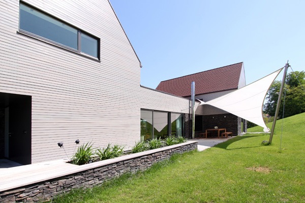 stilvolle minimalistische Architektur - Gartengestaltung
