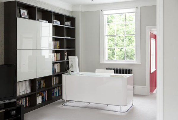 minimalistisches Innendesign - ein Kabinet in London