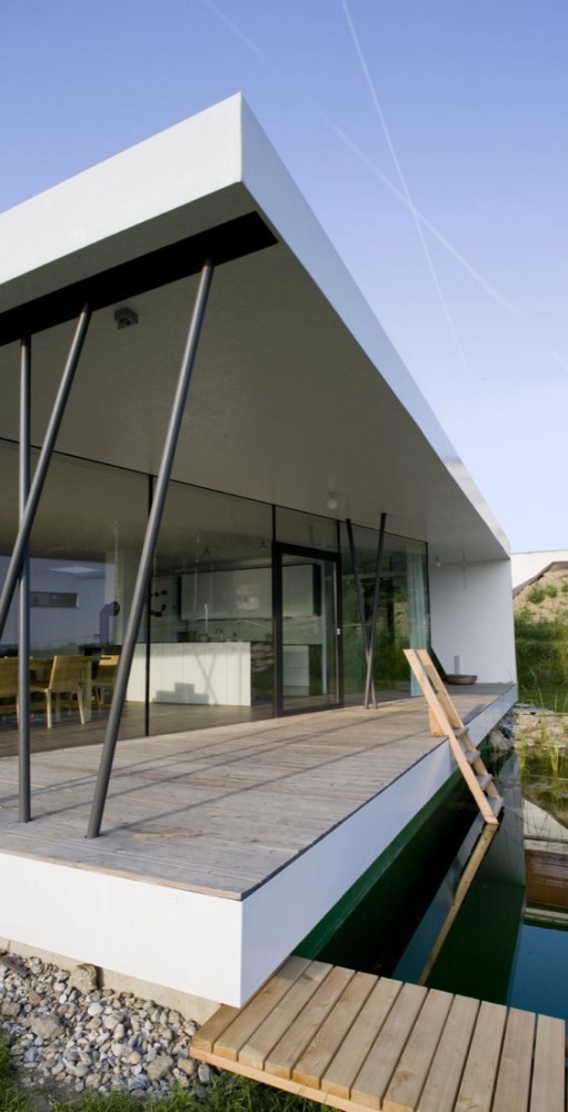 modernes minimalistisches Außendesign - Ferienhaus