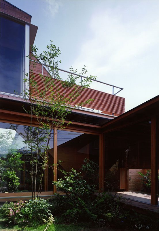 japanisches Haus - minimalistische Architektur - vorne